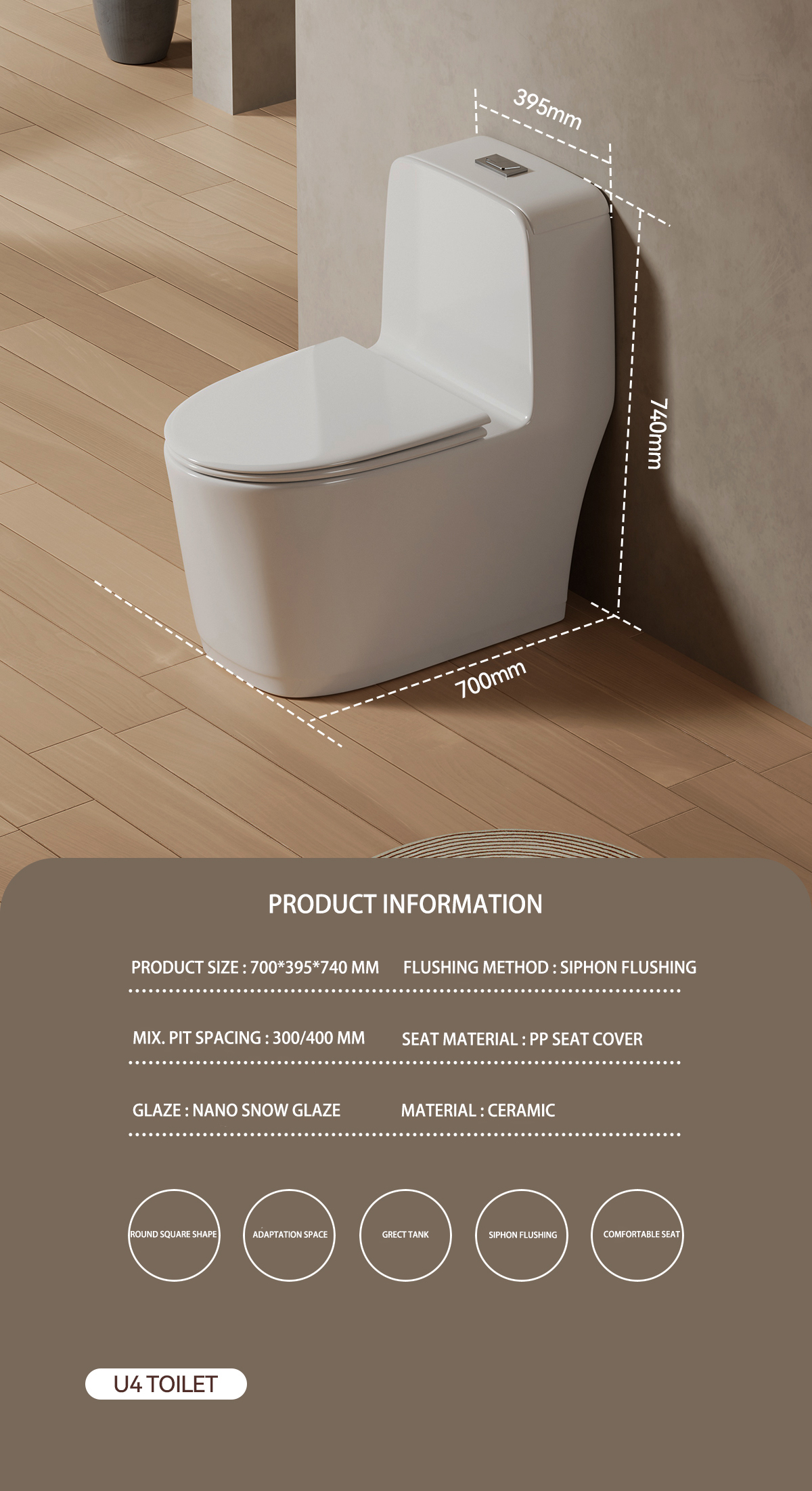 Modern Ceramic Siphonic One Piece Toilet Bathroom Inodoro Wc Sanitary Ware Ceramic Toilet Bowl factory