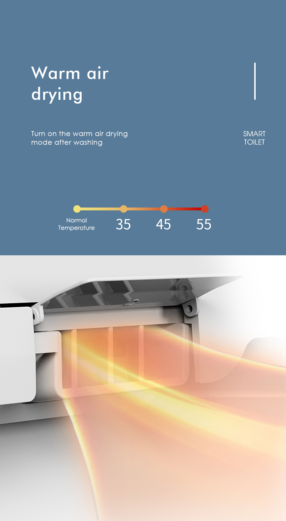 Fashion modern bathroom heat seat intelligent toilet bowl ceramic smart sensor wc toilet sanitary ware smart toilet details
