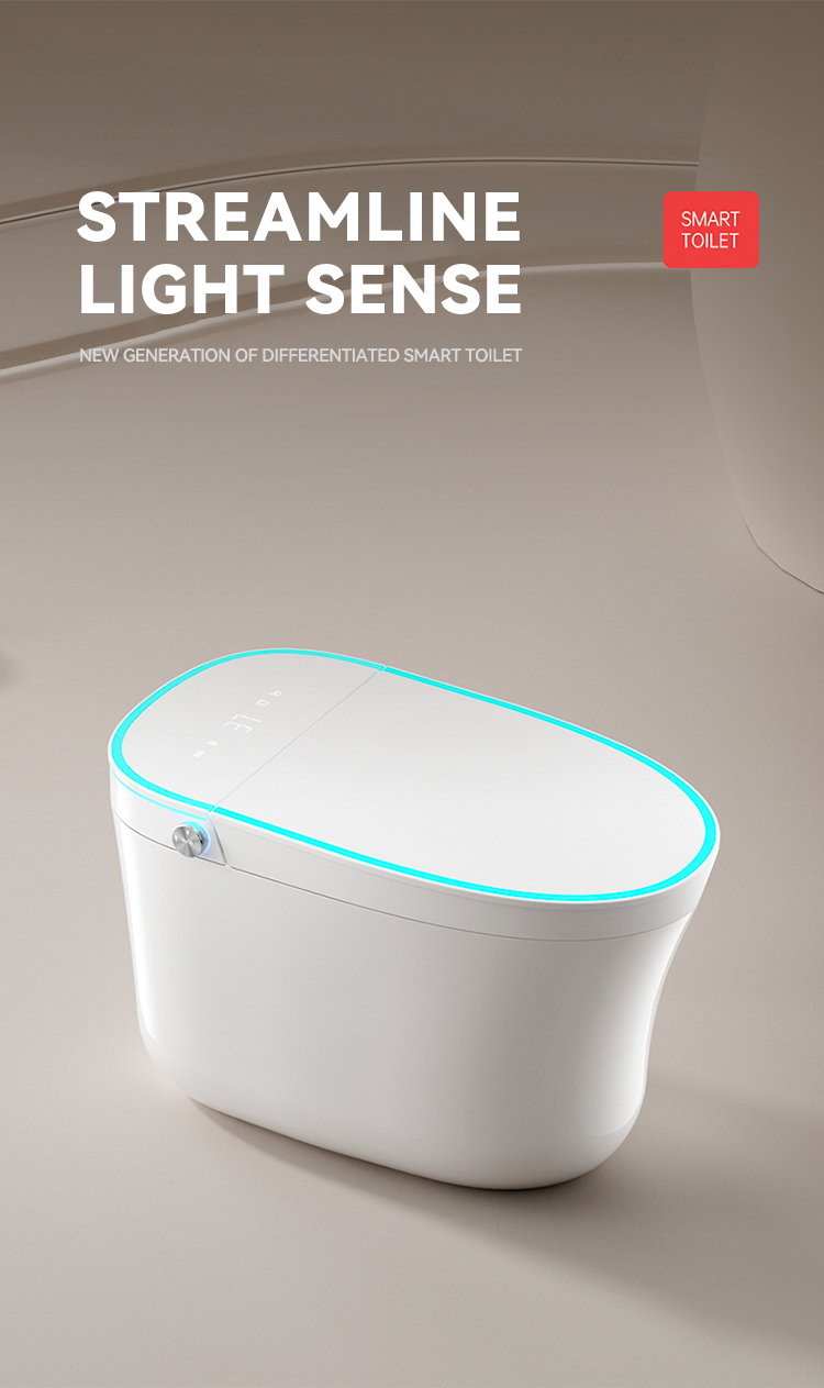 Modern Floor Mounted Bathroom Water Closet Ceramic Automatic Toilet Commode Intelligent Sanitary Ware Smart Toilets factory