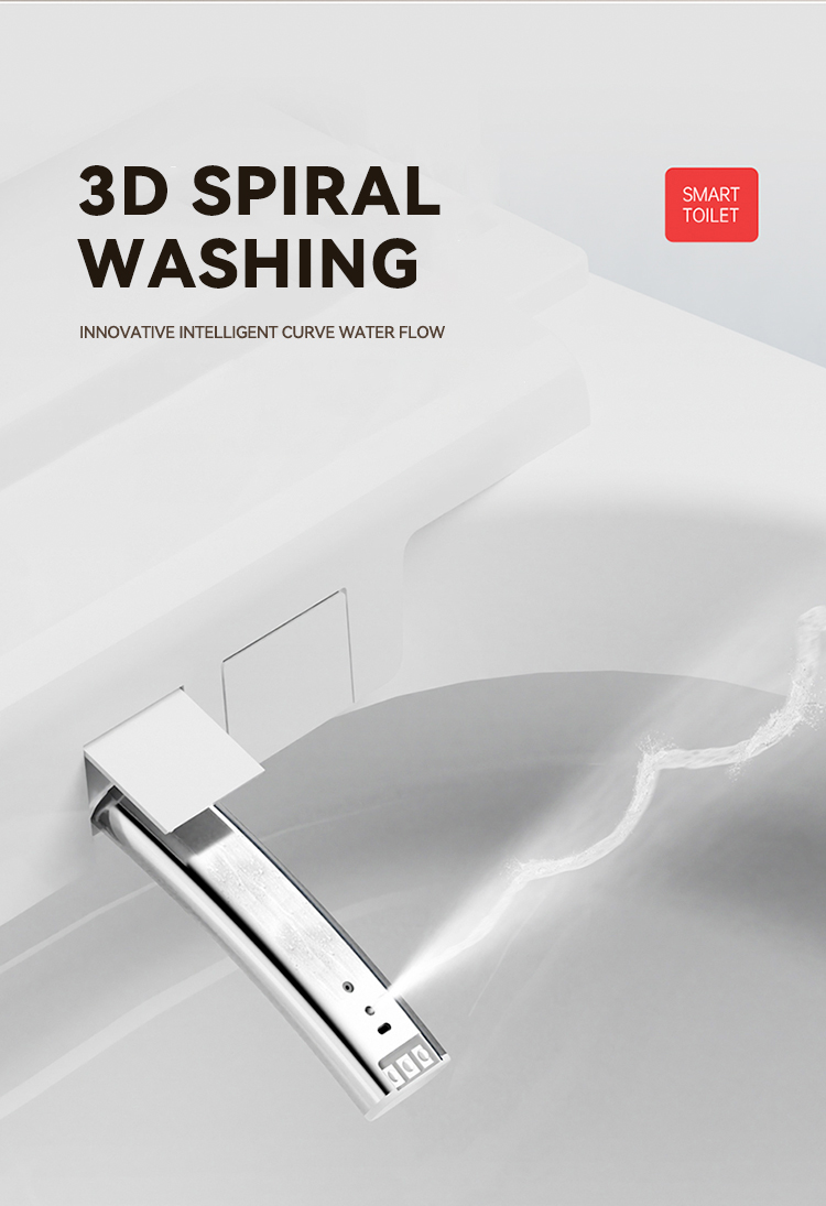 Modern Floor Mounted Bathroom Water Closet Ceramic Automatic Toilet Commode Intelligent Sanitary Ware Smart Toilets manufacture