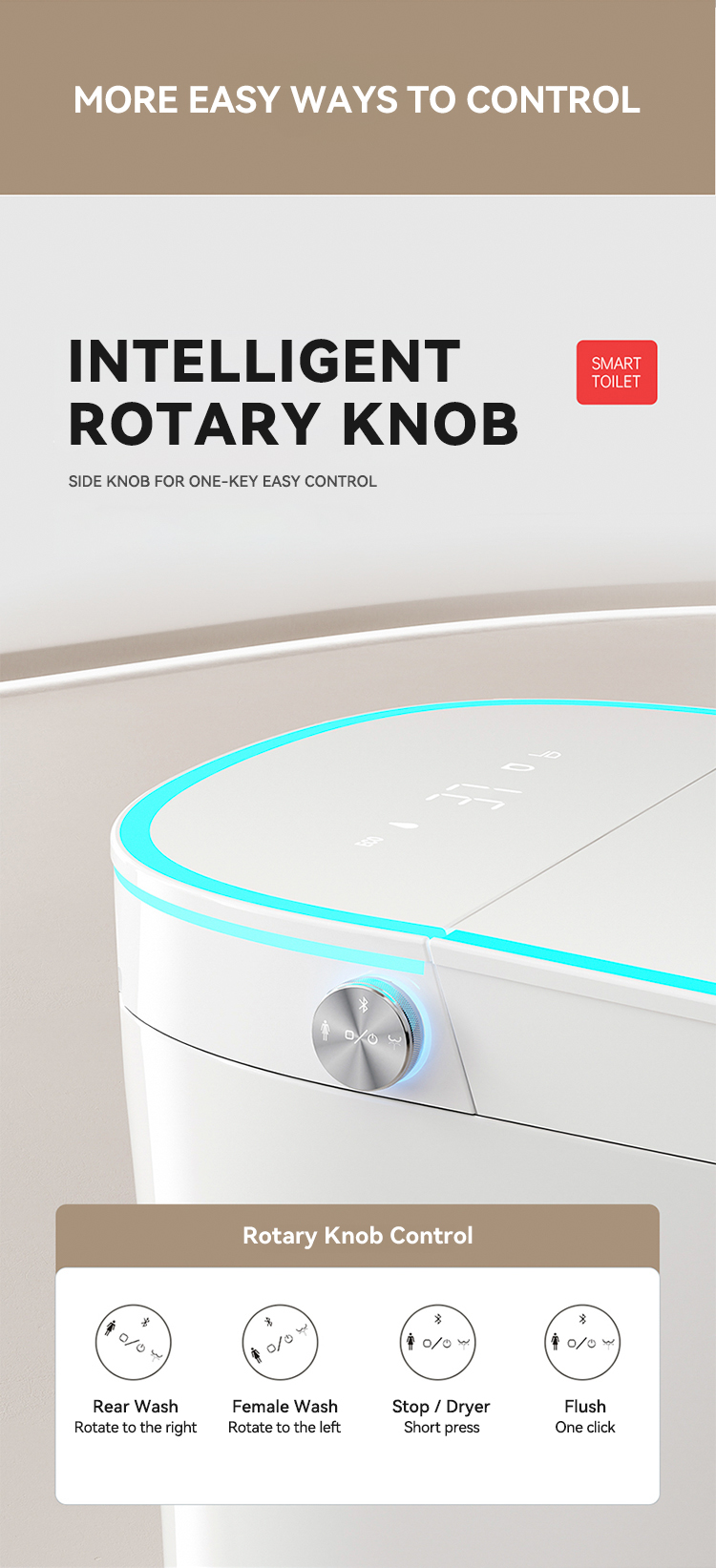 Modern Floor Mounted Bathroom Water Closet Ceramic Automatic Toilet Commode Intelligent Sanitary Ware Smart Toilets supplier
