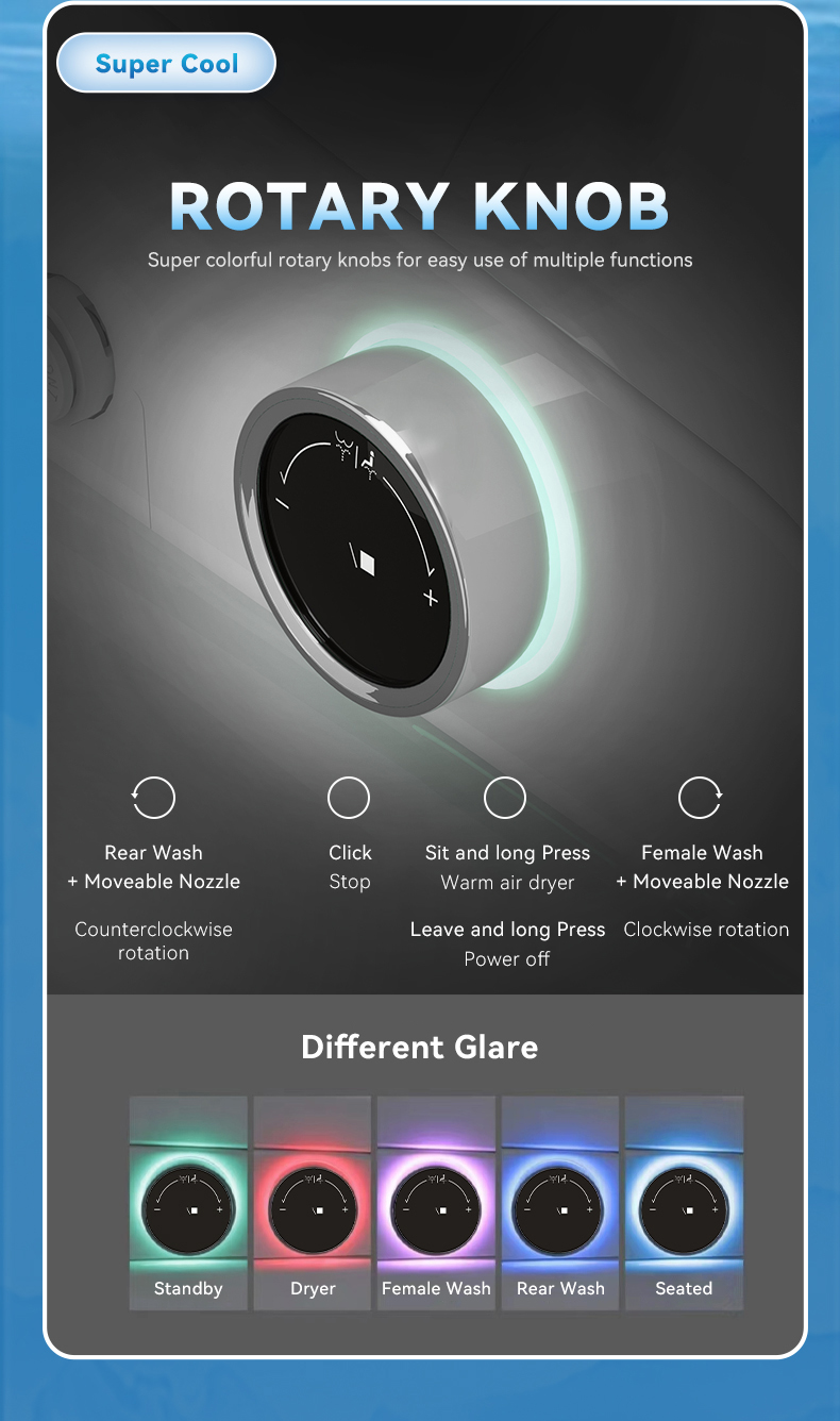 New model inteillgent slow close toilet seats auto clean smart toilet seat electric smart toilet seat cover details