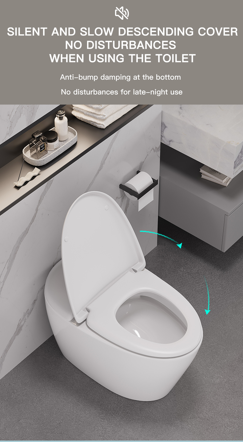 New Design Warm Heating Ceramic Automatic Flushing Bathroom WC Intelligent Toilet Bowl Ceramic Electric Smart Toilets manufacture