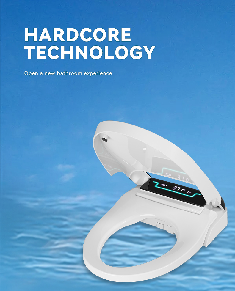 New model inteillgent slow close toilet seats auto clean smart toilet seat electric smart toilet seat cover supplier