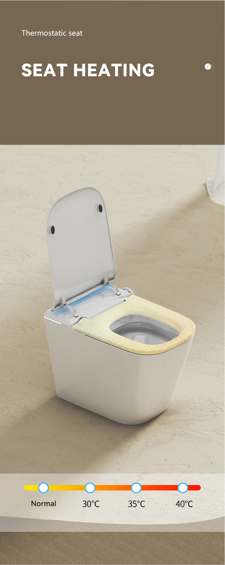 Modern Electronic Automatic Ceramic Toilets Bowl Intelligent Inodoro Bathroom WC One Piece Smart Toilets supplier