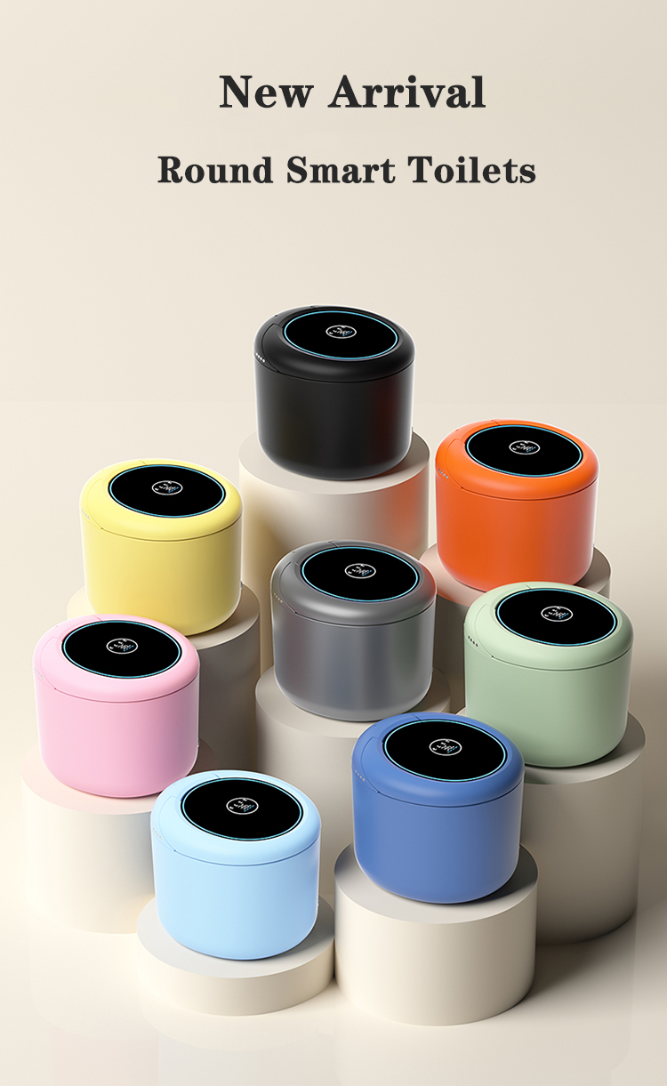 Round Ceramic Sanitary Ware Items Color Automatic Bathroom Wc Intelligent Toilet Bowl Commode Ceramic Round Smart Toilets details