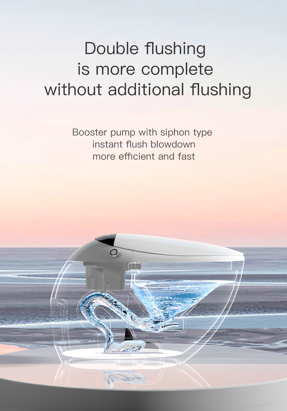 Modern sanitary ware white color floor mounted automatic bathroom water closet intelligent commode ceramic smart toilet manufacture