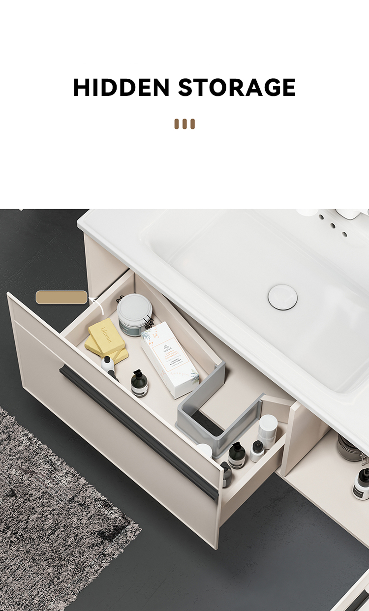 Luxury Bathroom Furniture Wall Mounted Bathroom Mirror Cabinet Solid Wood Bathroom Vanity Cabinets manufacture