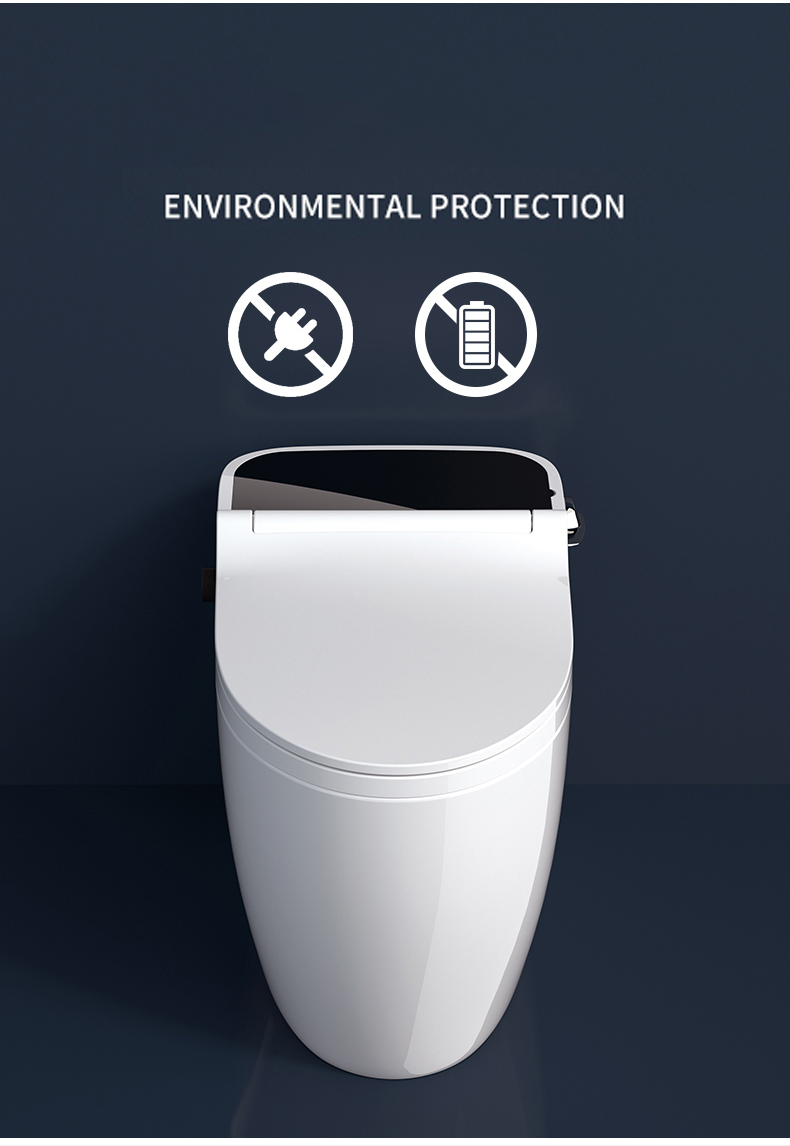 High Quality No Plug-in Auto Flush Electric Bathroom WC Intelligent Commode Toilet Bowl Smart Toilets supplier