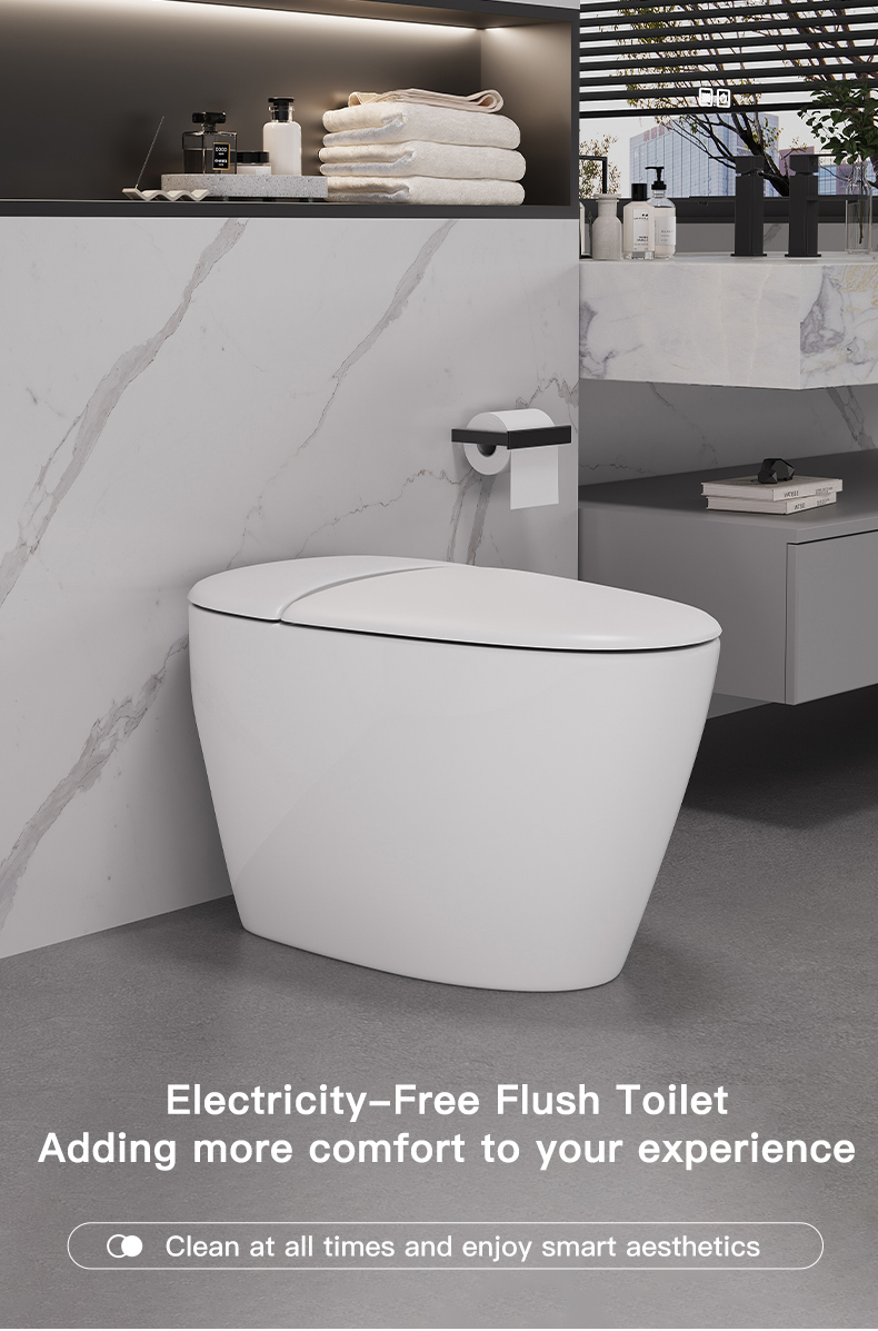 New Design Warm Heating Ceramic Automatic Flushing Bathroom WC Intelligent Toilet Bowl Ceramic Electric Smart Toilets details