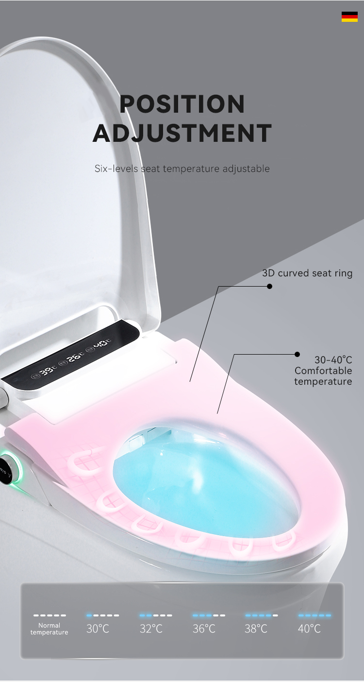 New arrival 110V/220V intelligent heated automatic toilet seat bathroom accessories smart toilet seat cover manufacture