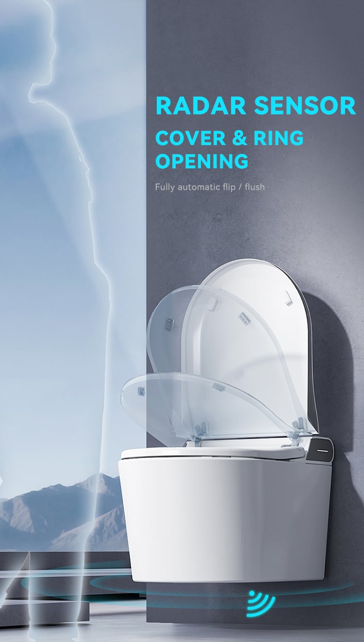 Concealed Cistern Back To Wall Intelligent Wc Wall Hung Toilet Bowl Automatic Toilet Bidet Bathroom Wall Hung Smart Toilet factory