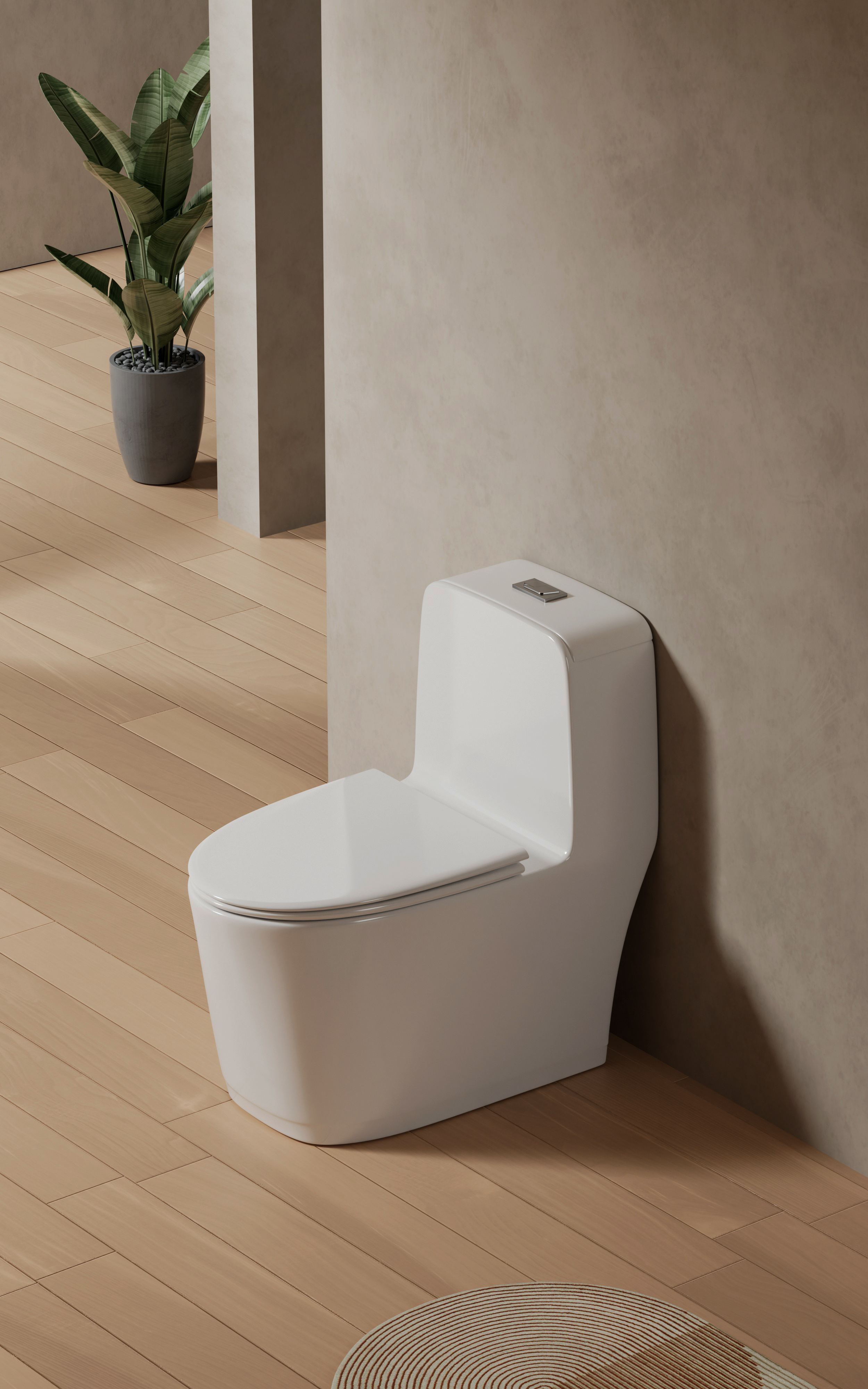 Modern Ceramic Siphonic One Piece Toilet Bathroom Inodoro Wc Sanitary Ware Ceramic Toilet Bowl details
