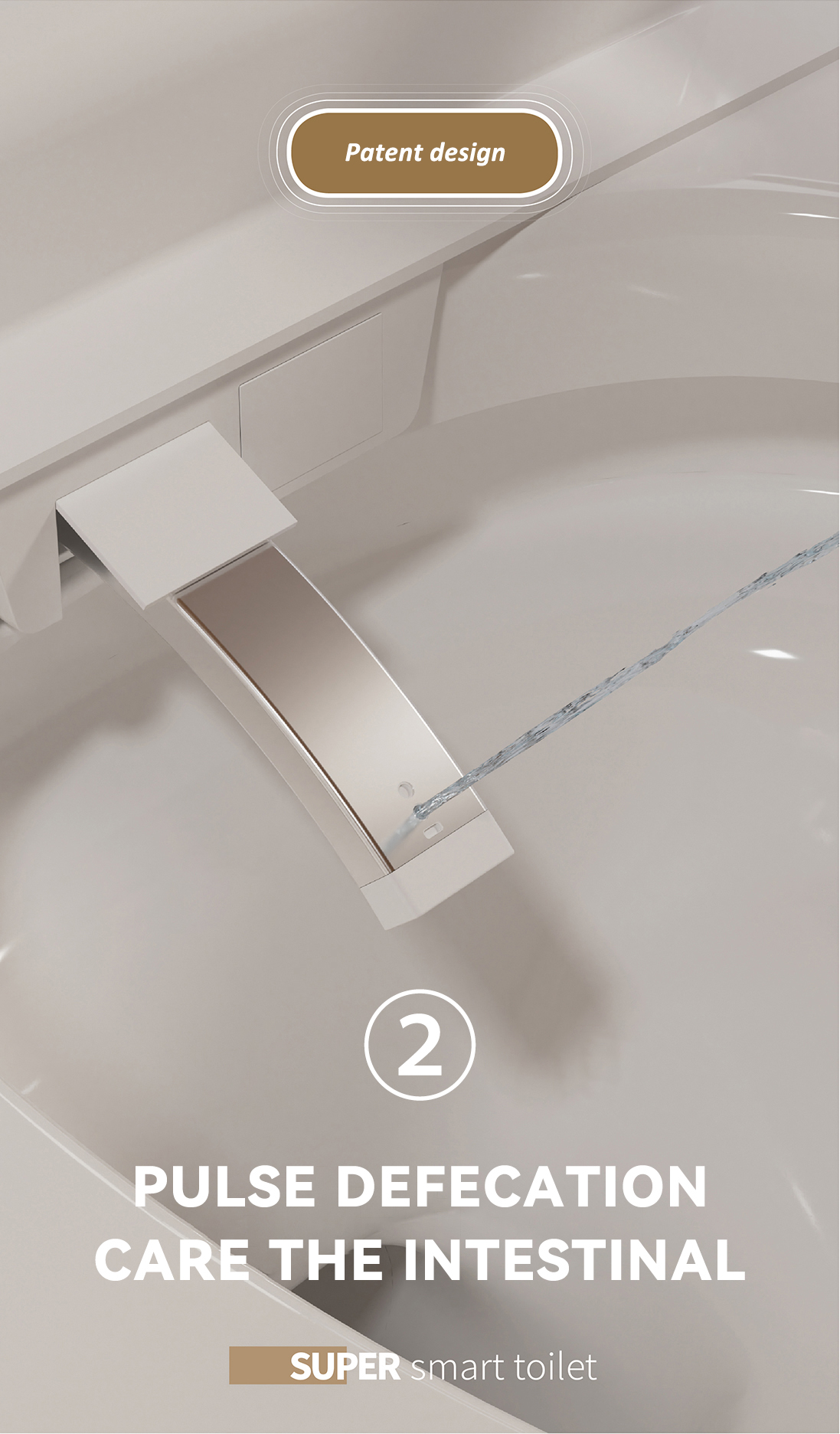 New style automatic sensor flush intelligent bidet toilet electric commode smart toilet with handrail design supplier