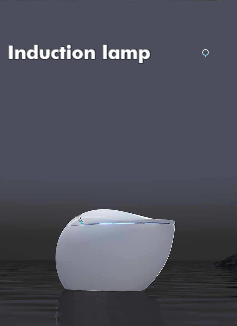 Round Egg Design Color Automatic Ceramic Toilets Bowl Electric Bathroom Wc Bidet Floor One Piece Intelligent Smart Toilet Bowl details