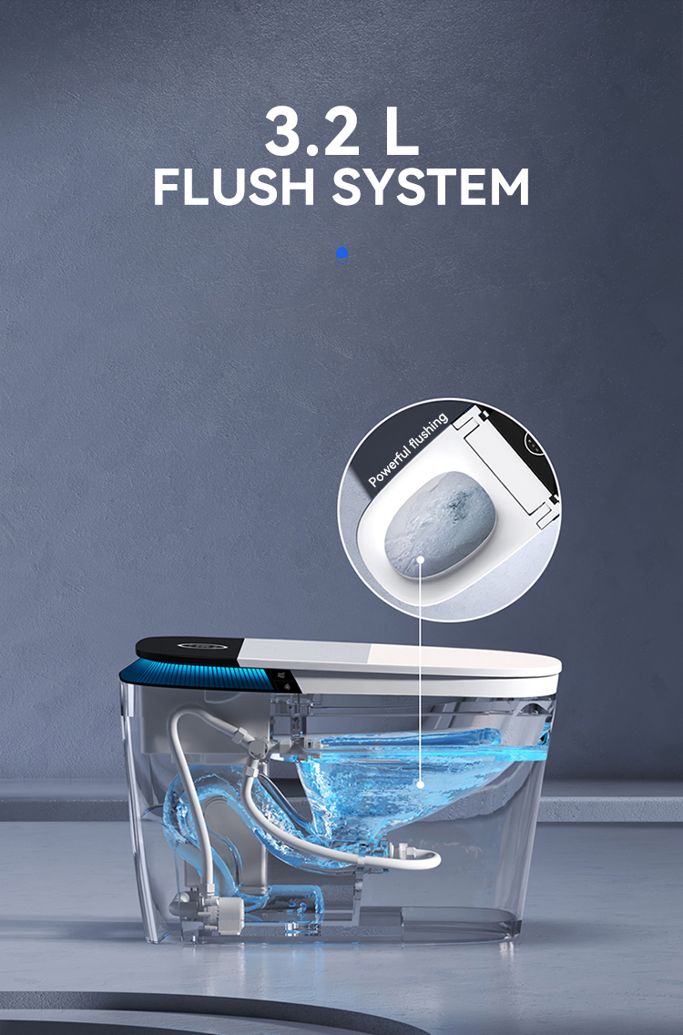 Auto sensor flush open electric bathroom japanese one piece intelligent wc commode toilet bowl automatic smart toilets manufacture