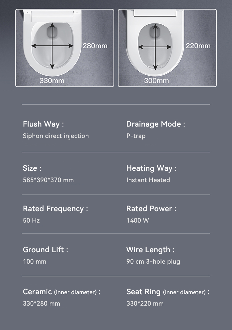 Concealed Cistern Back To Wall Intelligent Wc Wall Hung Toilet Bowl Automatic Toilet Bidet Bathroom Wall Hung Smart Toilet supplier