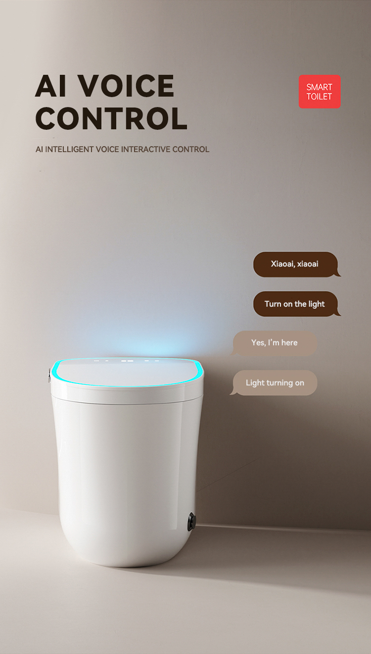 Modern Floor Mounted Bathroom Water Closet Ceramic Automatic Toilet Commode Intelligent Sanitary Ware Smart Toilets details