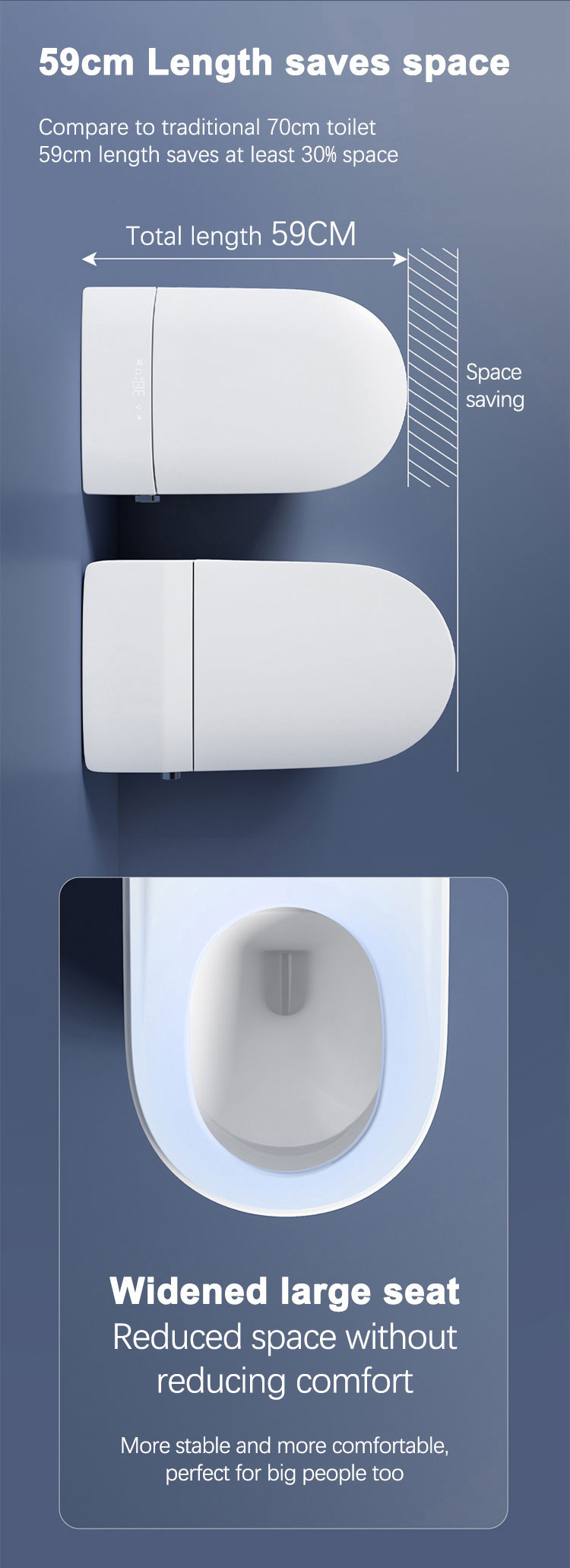 Custom Automatic Sanitary Ware Ceramic Wall Mounted Intelligent Toilet Bowl Bathroom Water Closet Wall Hung Smart Toilets manufacture