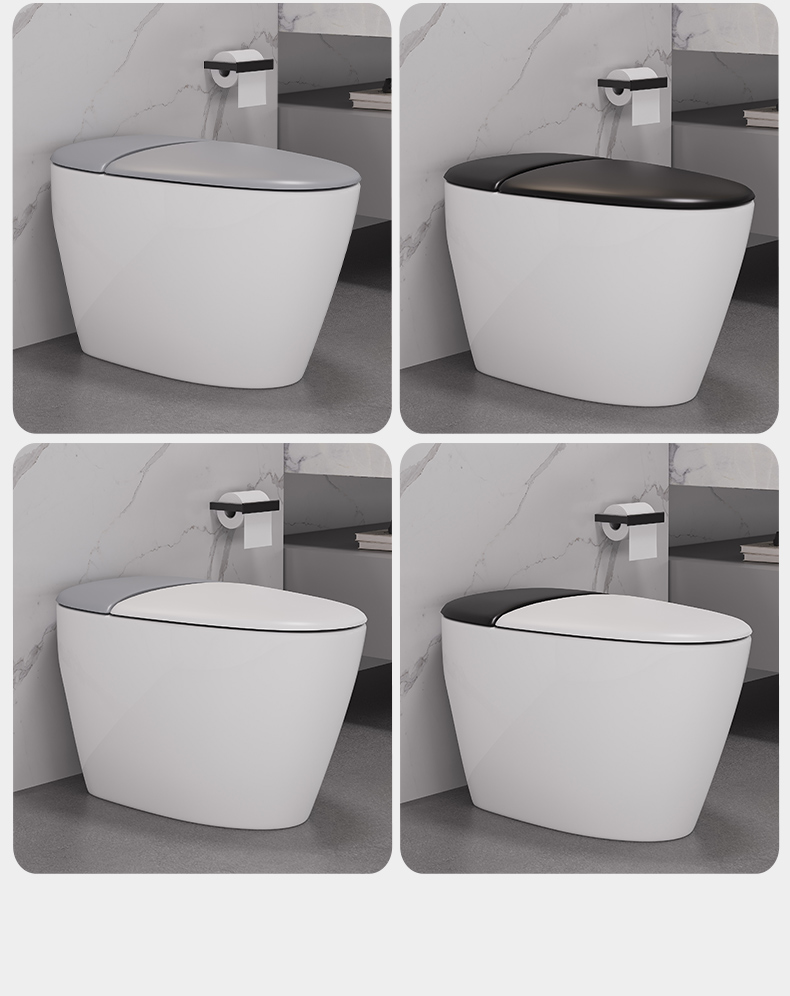 New Design Warm Heating Ceramic Automatic Flushing Bathroom WC Intelligent Toilet Bowl Ceramic Electric Smart Toilets factory