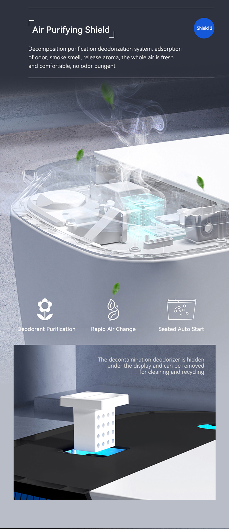 Auto sensor flush open electric bathroom japanese one piece intelligent wc commode toilet bowl automatic smart toilets supplier