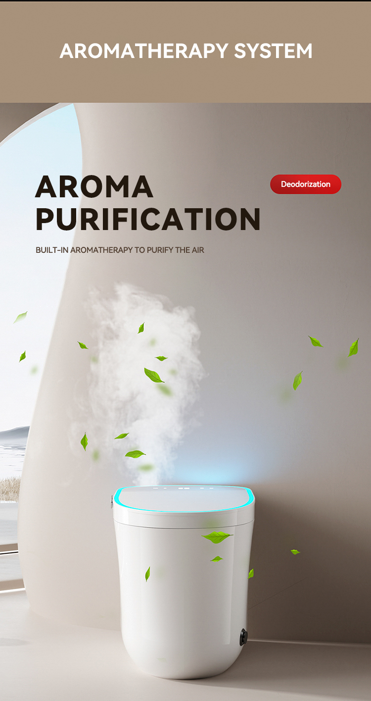 Modern Floor Mounted Bathroom Water Closet Ceramic Automatic Toilet Commode Intelligent Sanitary Ware Smart Toilets details