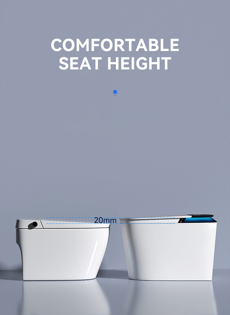 Auto sensor flush open electric bathroom japanese one piece intelligent wc commode toilet bowl automatic smart toilets supplier