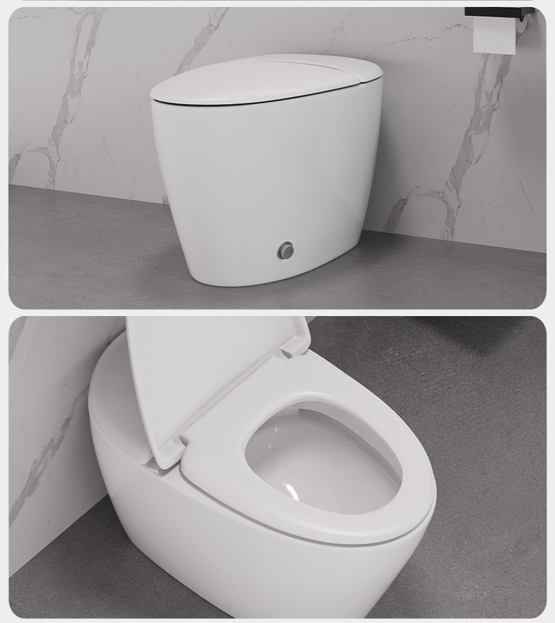 New Design Warm Heating Ceramic Automatic Flushing Bathroom WC Intelligent Toilet Bowl Ceramic Electric Smart Toilets supplier