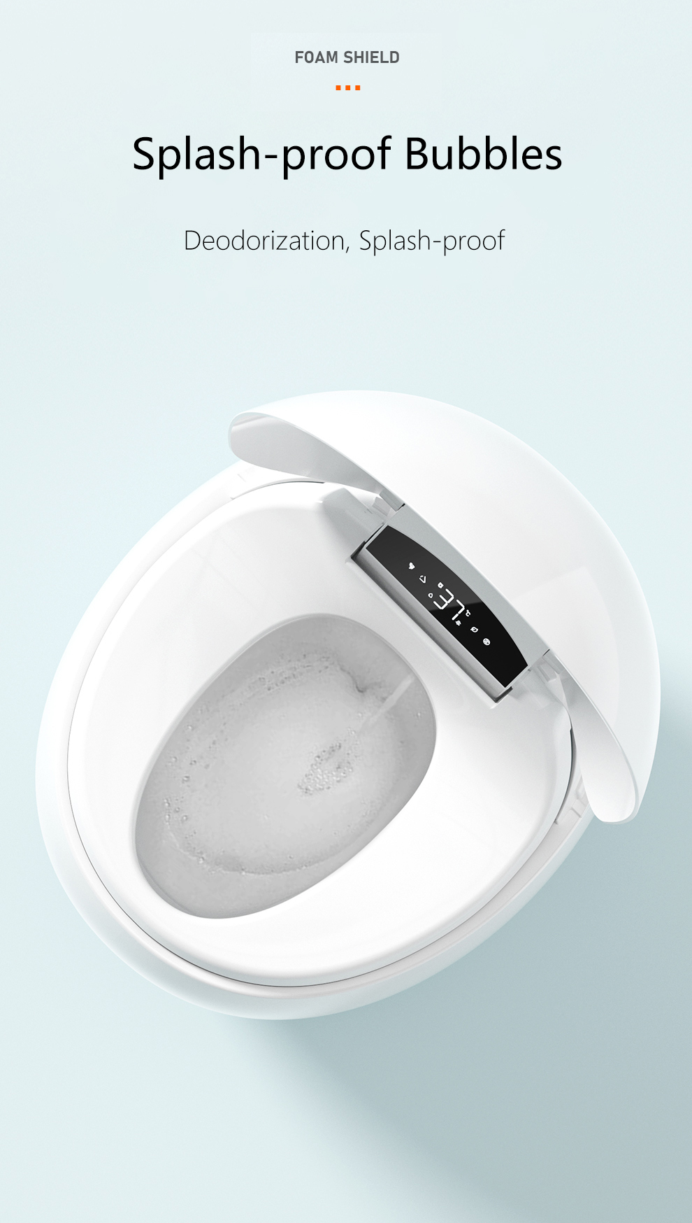 Fashion Toilet and accessories Color Automatic Egg WC Commode Intelligent Toilet Bowl Ceramic Bathroom Smart Toilet manufacture