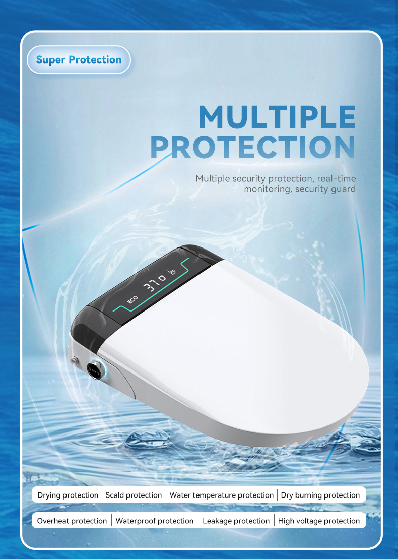 New model inteillgent slow close toilet seats auto clean smart toilet seat electric smart toilet seat cover details