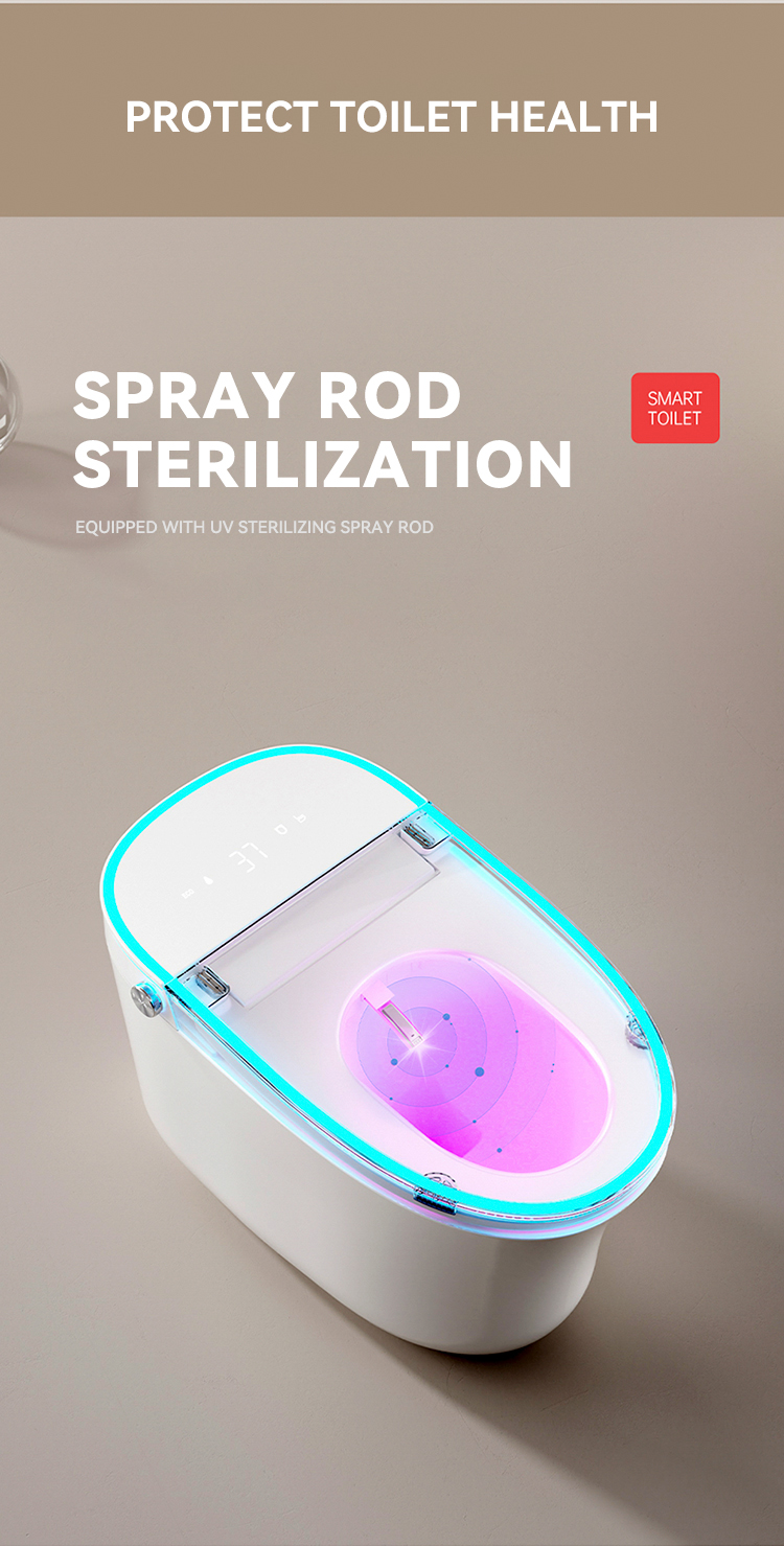 Modern Floor Mounted Bathroom Water Closet Ceramic Automatic Toilet Commode Intelligent Sanitary Ware Smart Toilets manufacture