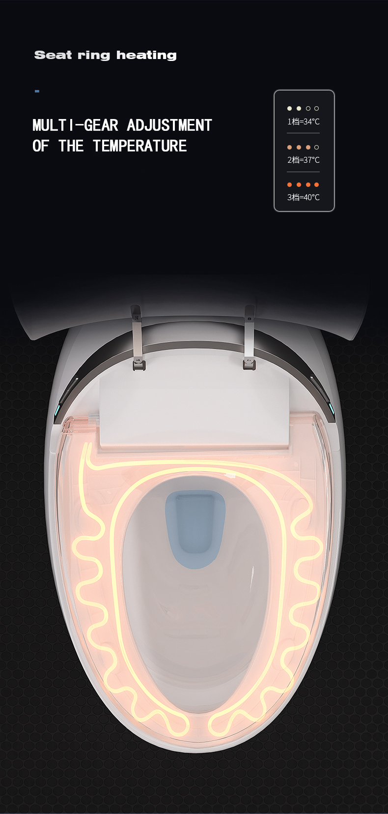 Round Egg Design Color Automatic Ceramic Toilets Bowl Electric Bathroom Wc Bidet Floor One Piece Intelligent Smart Toilet Bowl factory