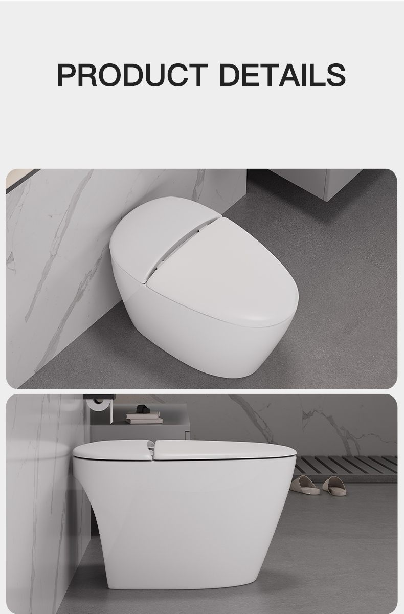 New Design Warm Heating Ceramic Automatic Flushing Bathroom WC Intelligent Toilet Bowl Ceramic Electric Smart Toilets supplier