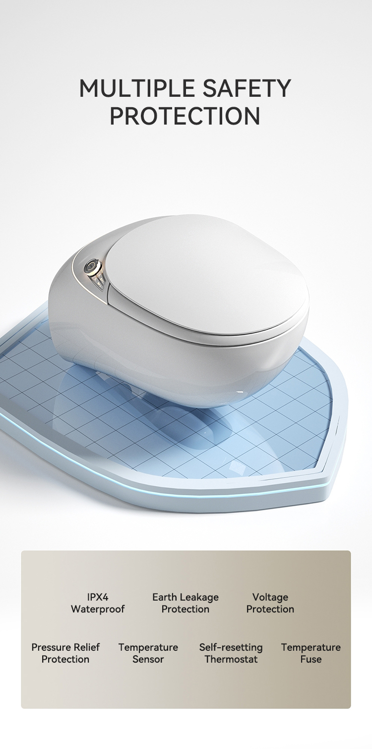 Modern Style Wall Hung Bathroom Smart Toilet Bidet Automatic Flush Intelligent Closestool Bathroom Smart Toilets supplier