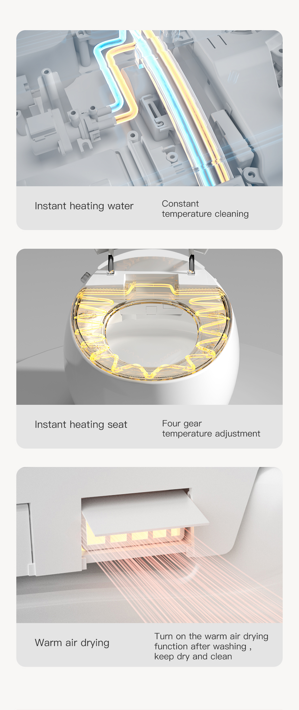 Modern sanitary ware white color floor mounted automatic bathroom water closet intelligent commode ceramic smart toilet supplier