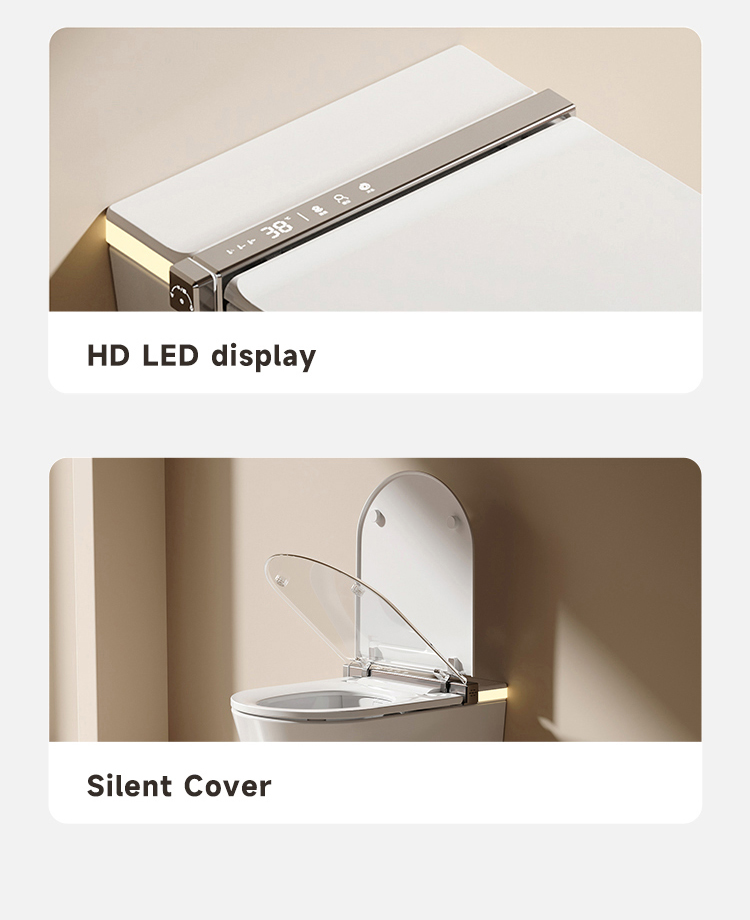 High quality space saving hanging wall mounted intelligent bathroom water closet toilet automatic wall hung smart toilet supplier