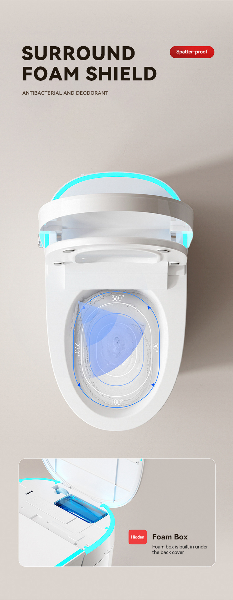 Modern Floor Mounted Bathroom Water Closet Ceramic Automatic Toilet Commode Intelligent Sanitary Ware Smart Toilets factory