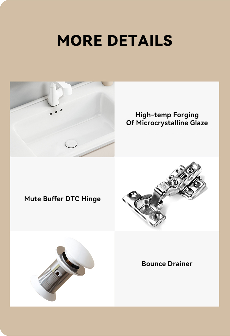 European New Custom Wooden Wall Mounted Bathroom Mirror Cabinet Solid Wood Bathroom Furniture Bathroom Vanities with Sink supplier