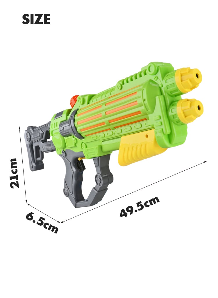 WATER FUN - Double Nozzle Squirt Guns with Large Capacity Soaker Up to 26 feet Water Shoot Toys for Boys details
