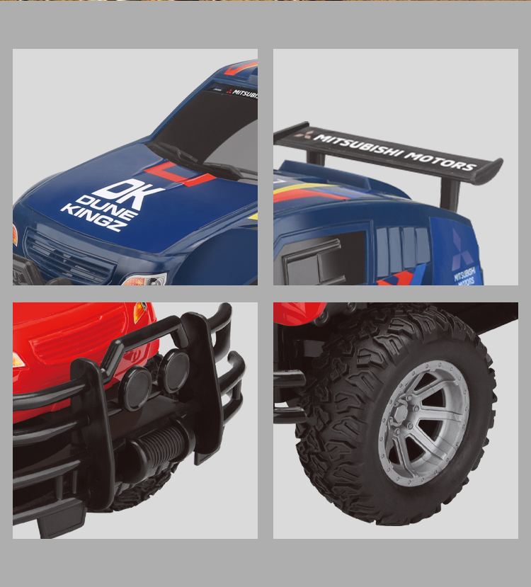 FAST GEARZ - Official Licensed Mitsubishi Montero Evolution 1/18 Remote Control Car Off-Road Fast RC Crawler w/ Rubber Grip Tire manufacture