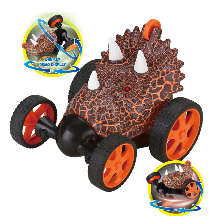 FAST GEARZ - 27Mhz Remote Control Rex Stunt Car Twist Car Electric Toy RC Car Wholesale Stunt 360 Rotation Kids Dinosaur Toys details
