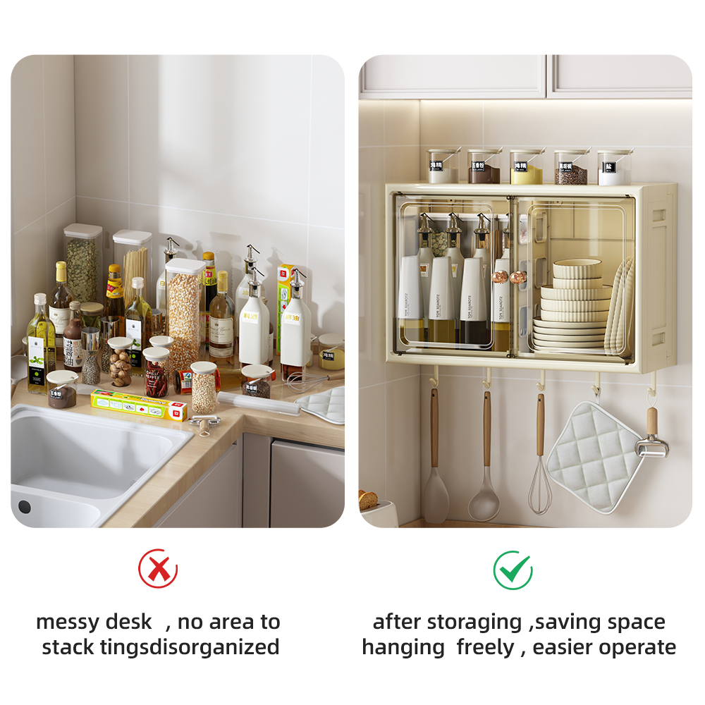Multi Functional Foldable Plastic Drawer Storage Cabinet 46*18*32cm for Kitchen and Bathroom Folding Plastics Storage Cabinet supplier