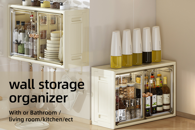 Multi Functional Foldable Plastic Drawer Storage Cabinet 46*18*32cm for Kitchen and Bathroom Folding Plastics Storage Cabinet factory