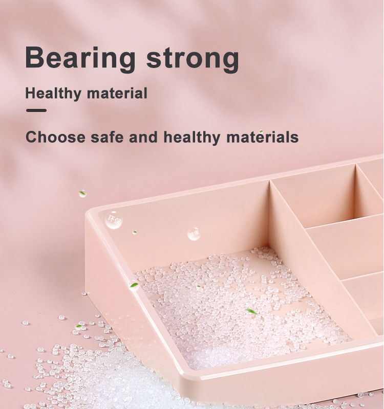 CHENGYAN Multi-Layer Cosmetic Organizer Desktop for Bedroom Luxury Vanity Storage Drawer Organizer Storage Box Bins Dustproof manufacture