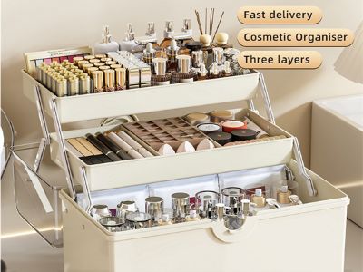 Portable Large Capacity Medicine Organizer for Home Multi Layer Classification Pill Storage Box with Handle