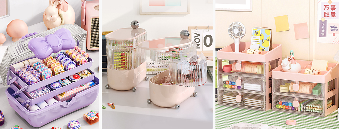 New Style Hot Selling Storage Boxes& Bins for Makeup Oraganizers and Jewelry Organizers Storage Box manufacture