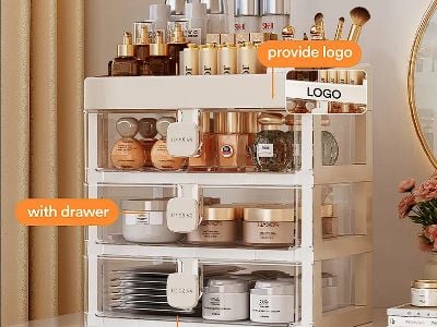 The Compact Tabletop Cosmetic Organizer Built for Beauty Counters