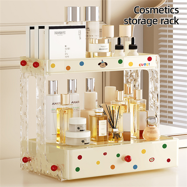 Maximise space with a compact makeup storage solution"