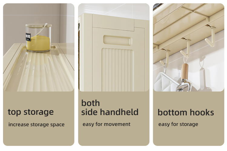 Multi Functional Foldable Plastic Drawer Storage Cabinet 46*18*32cm for Kitchen and Bathroom Folding Plastics Storage Cabinet manufacture