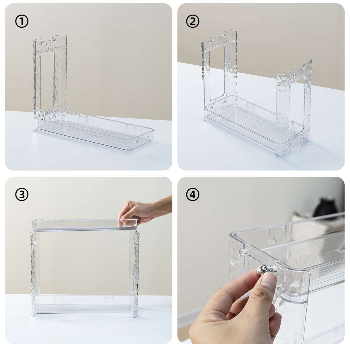CHENGYAN 2-Tier Spice Rack Kitchen Countertop Storage Organizer for Spices & Seasoning Wall-Mounted Cabinet Shelf Holder factory